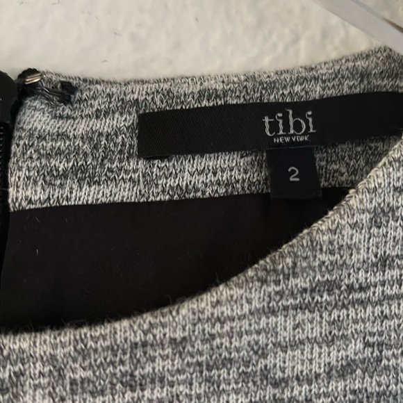 Tibi Grey Cinched Waist T Shirt Dress size 2 - Picture 4 of 8